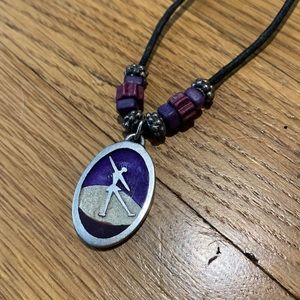 Figure Skating Pendant Necklace on Cord
